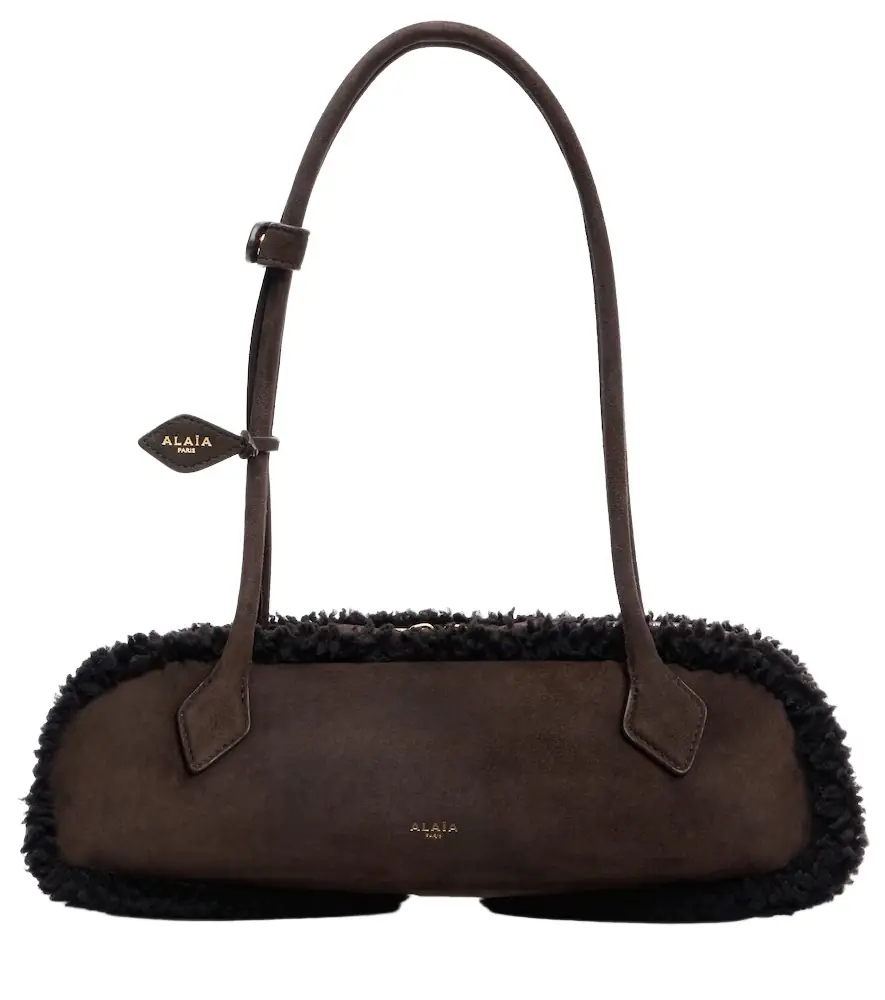 Alaia Alaïa Le Teckel Medium suede shoulder bag