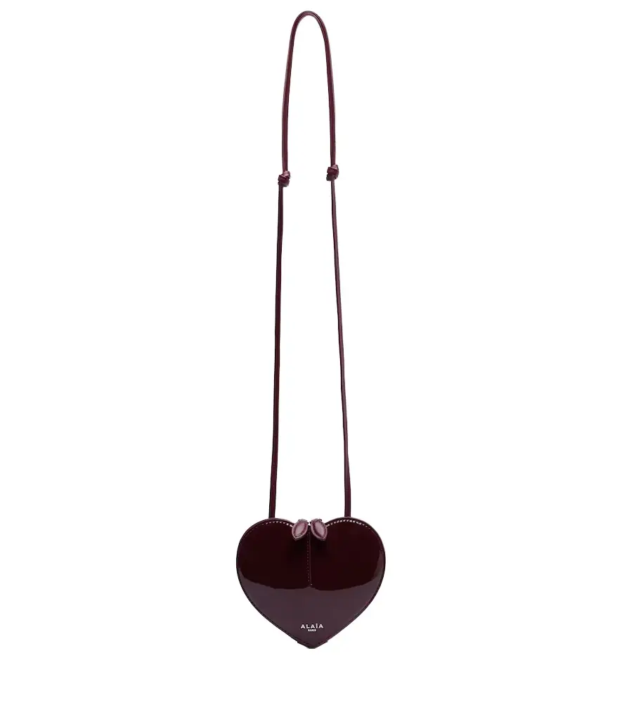 Alaia Alaïa Le Caur Small patent leather crossbody bag