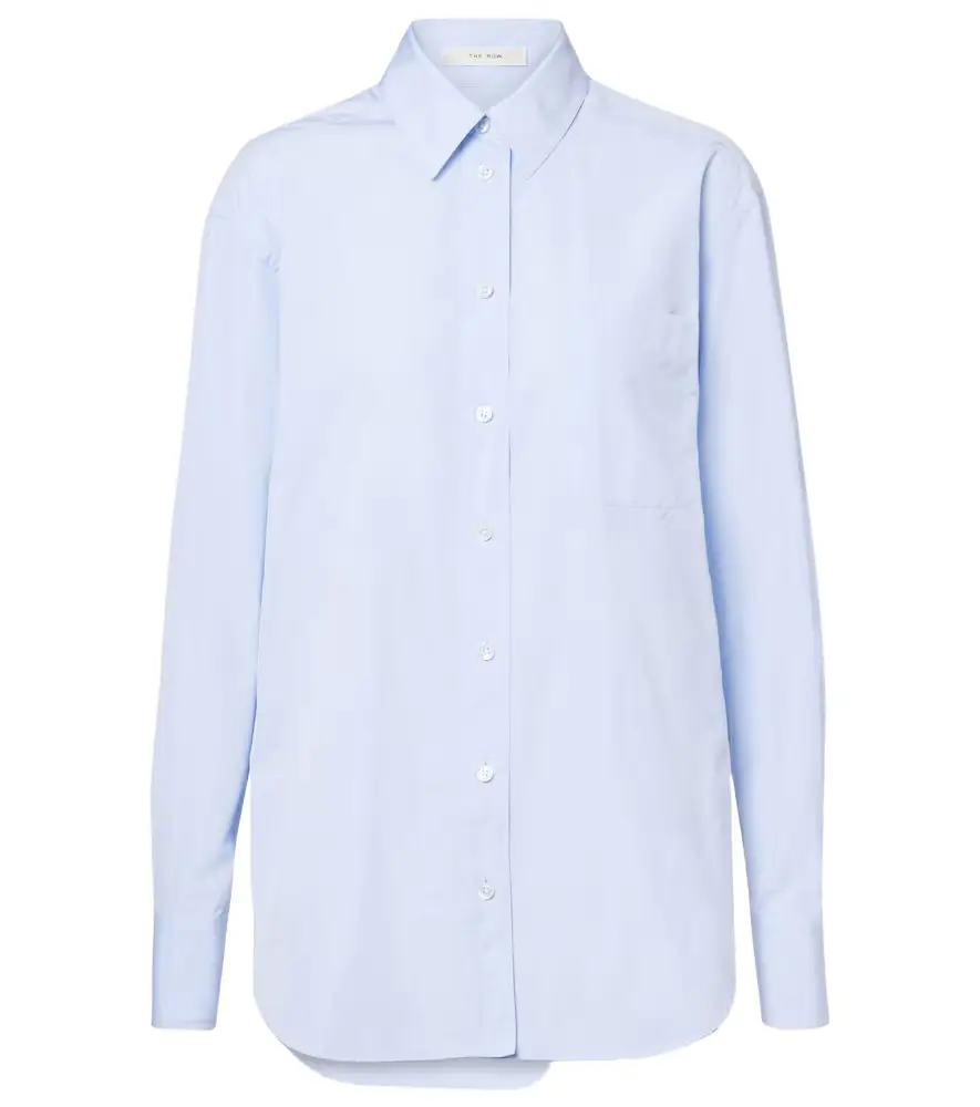 The Row Gavina cotton chambray shirt