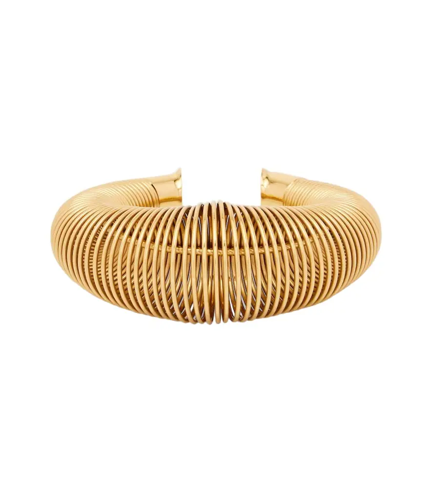 Alaia Alaïa Logo cuff bracelet