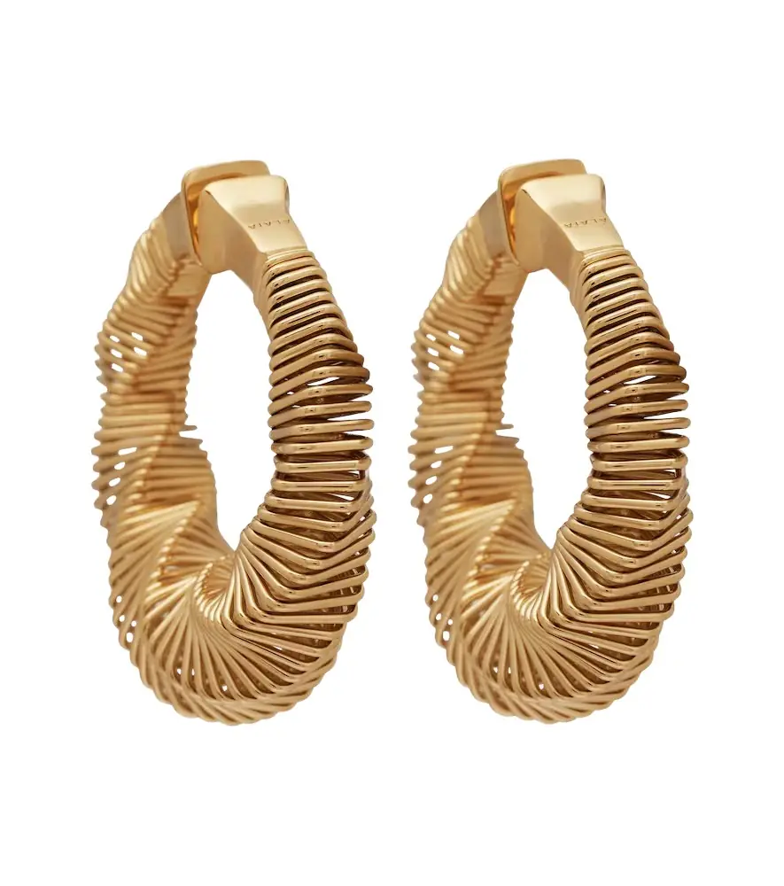 Alaia Alaïa Spiral Small hoop earrings