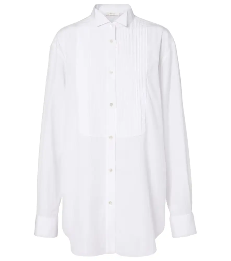 The Row Erelia cotton poplin shirt