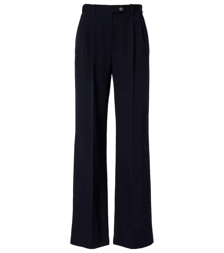 The Row Virgil wool gabardine wide-leg pants