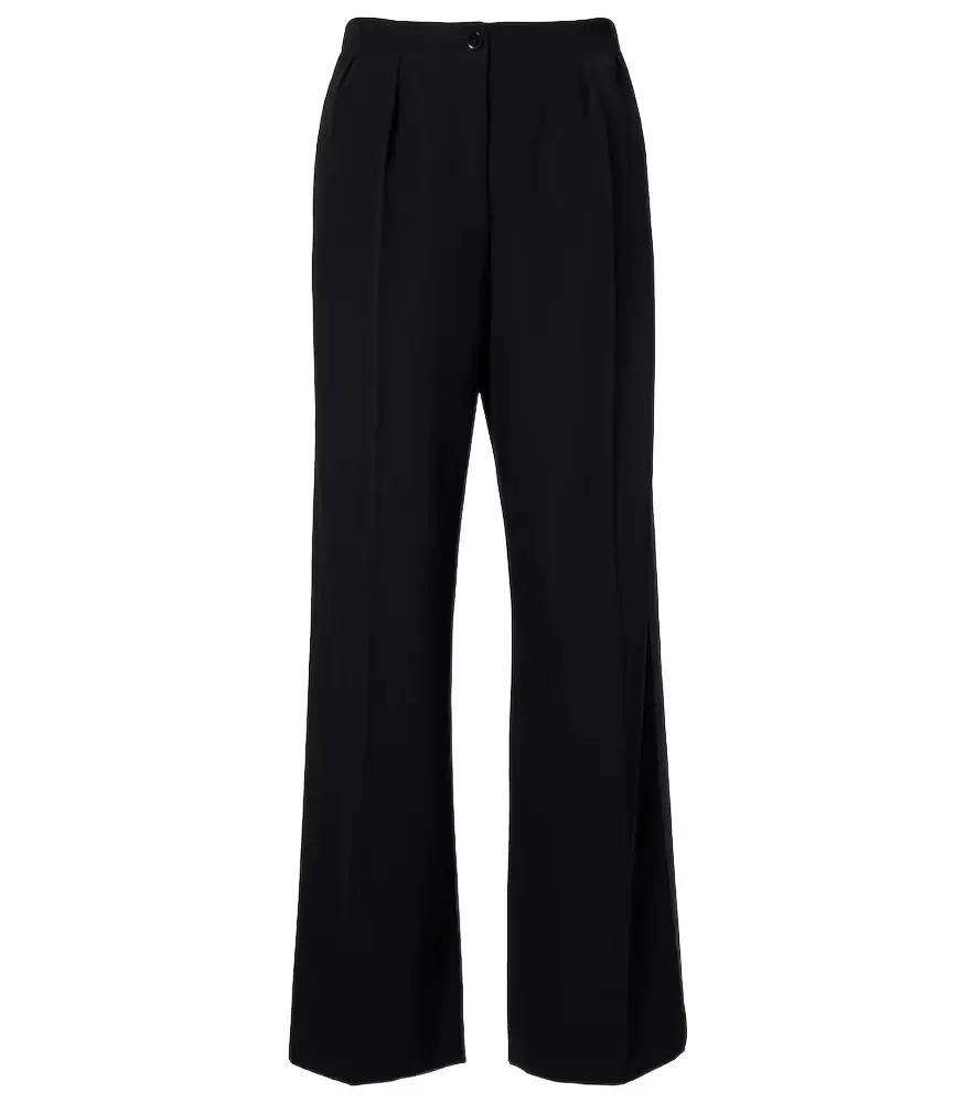 The Row Felicita wool twill wide-leg pants