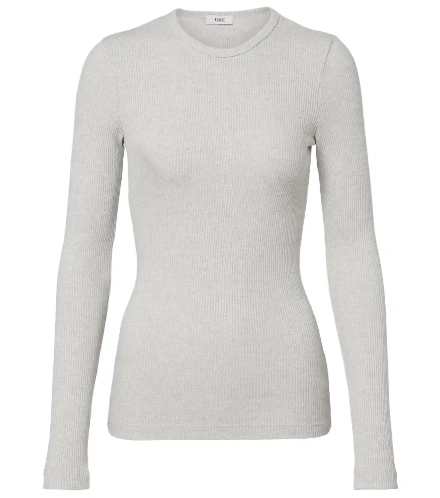 Agolde Delphi ribbed-knit top