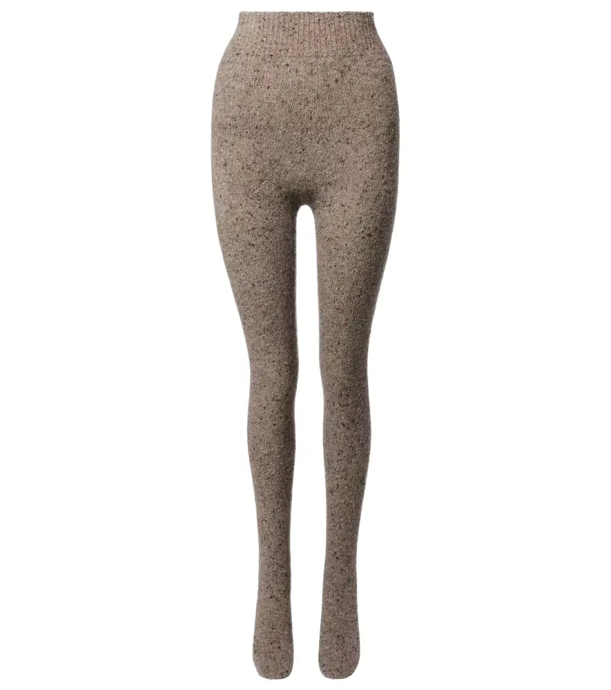 The Row Mumu cashmere tweed tights