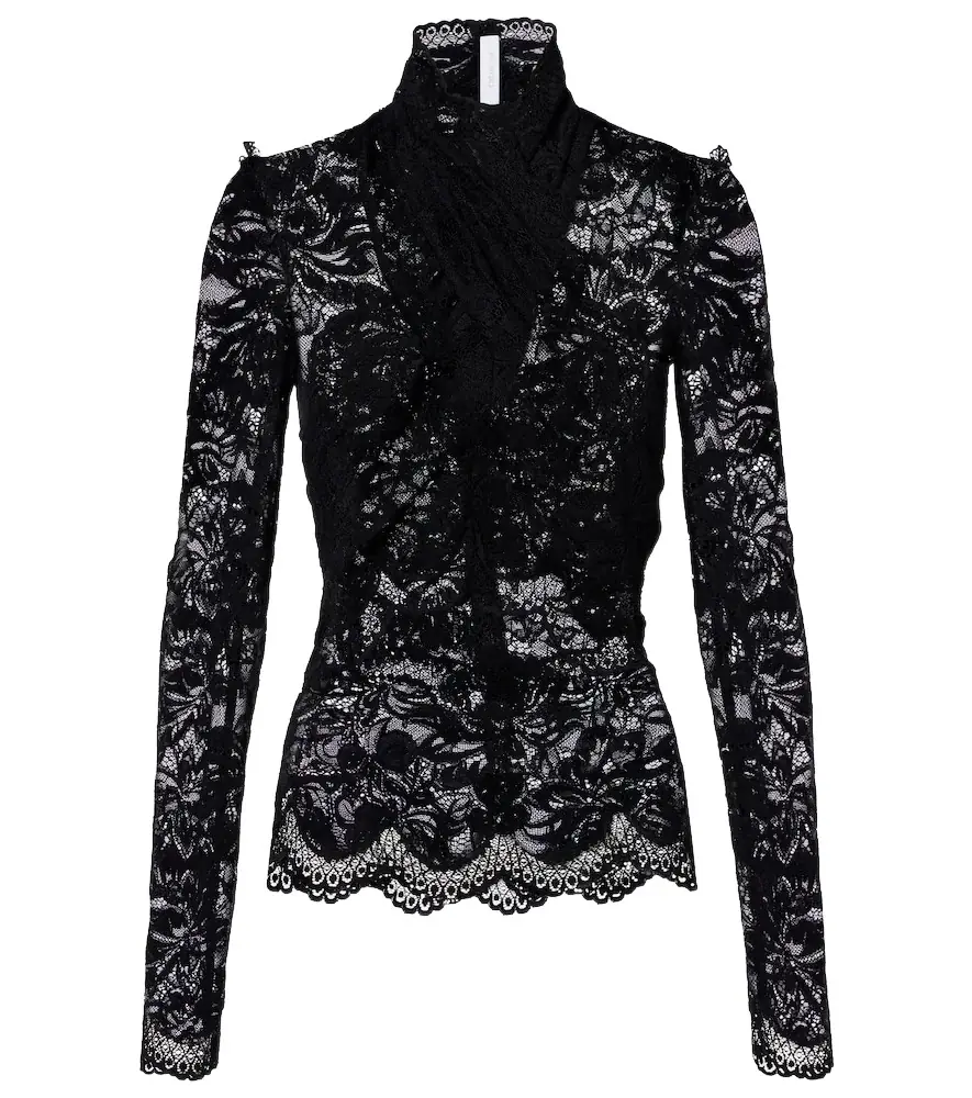 Rabanne Floral lace top