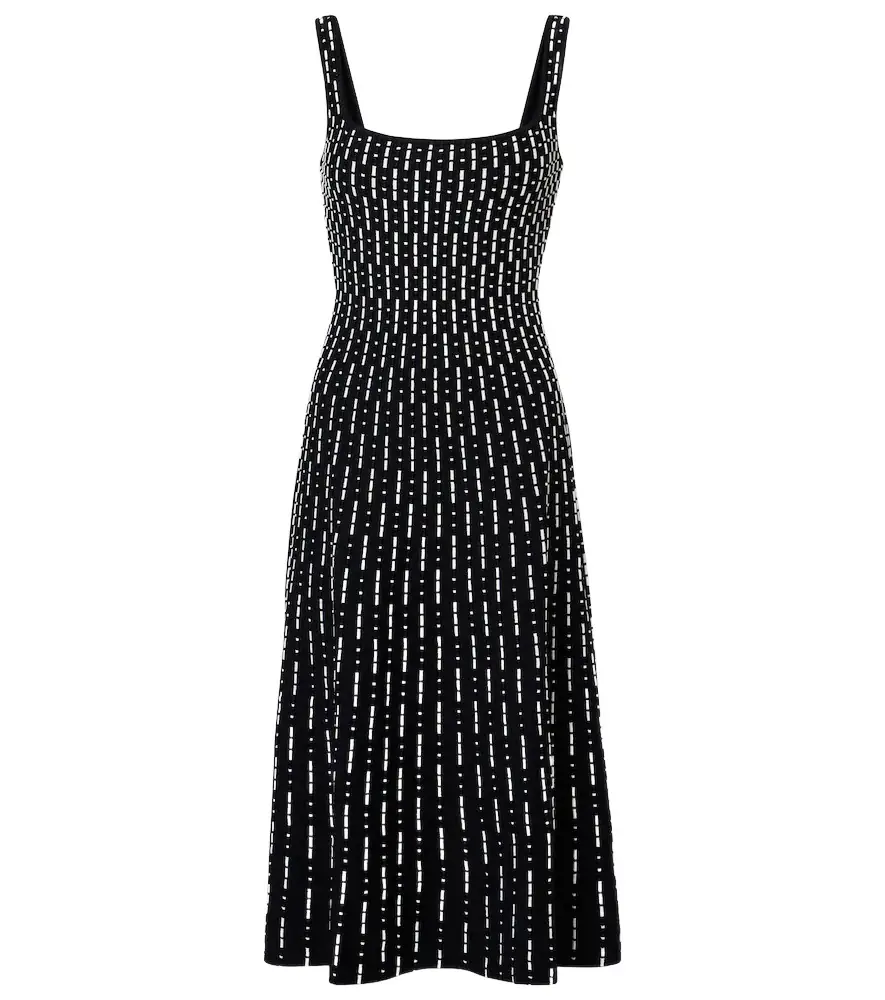 Staud Ellison compact knit midi dress