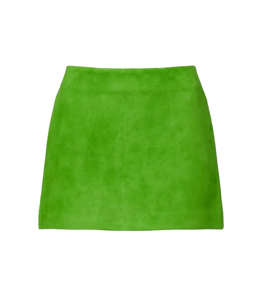 Staud Crest suede miniskirt