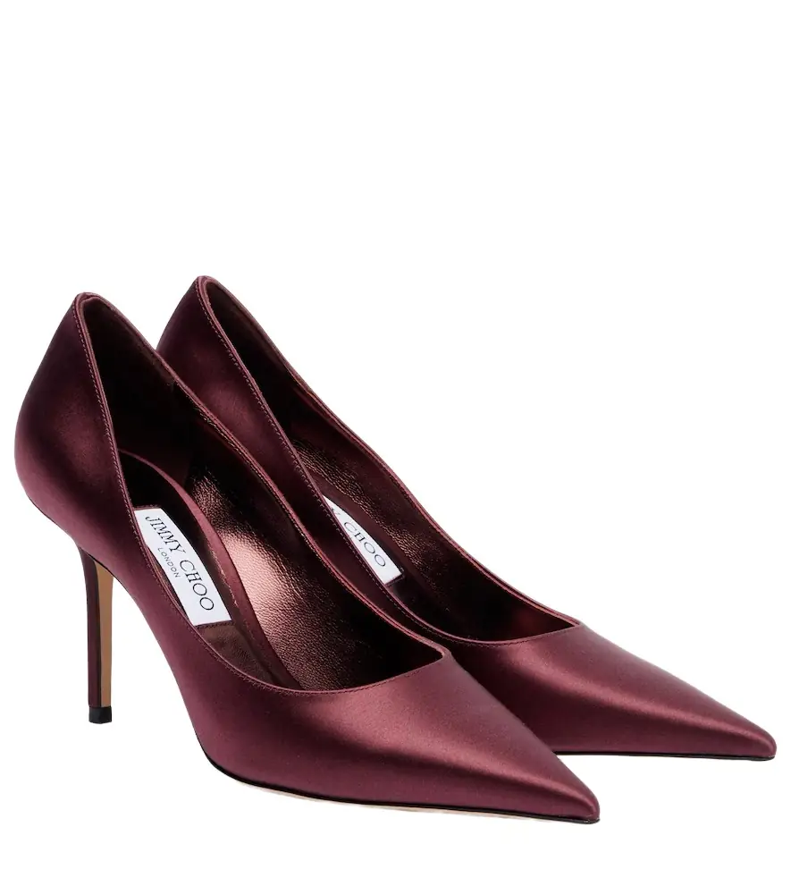 Jimmy Choo Love 85 satin pumps