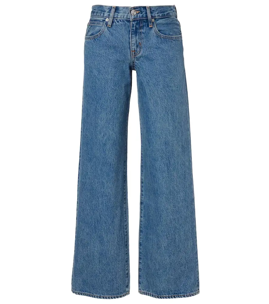 Slvrlake Lexi low-rise wide-leg jeans