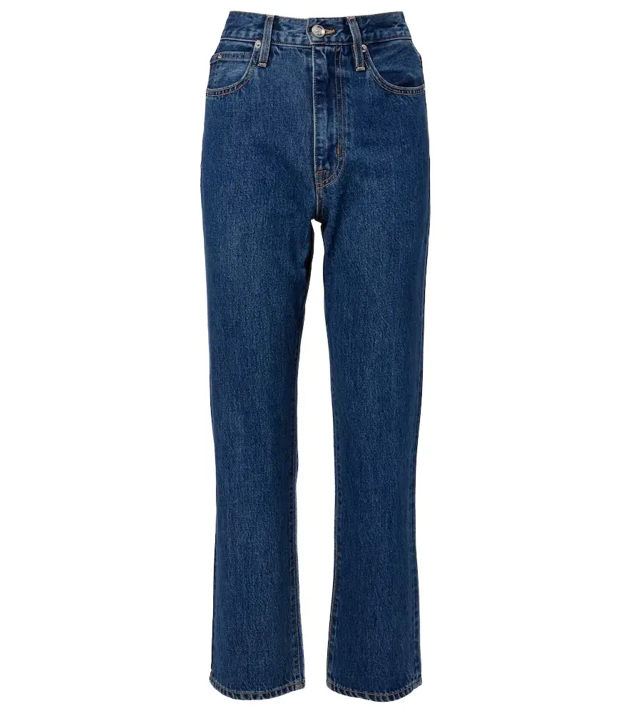 Slvrlake London cropped high-rise straight jeans