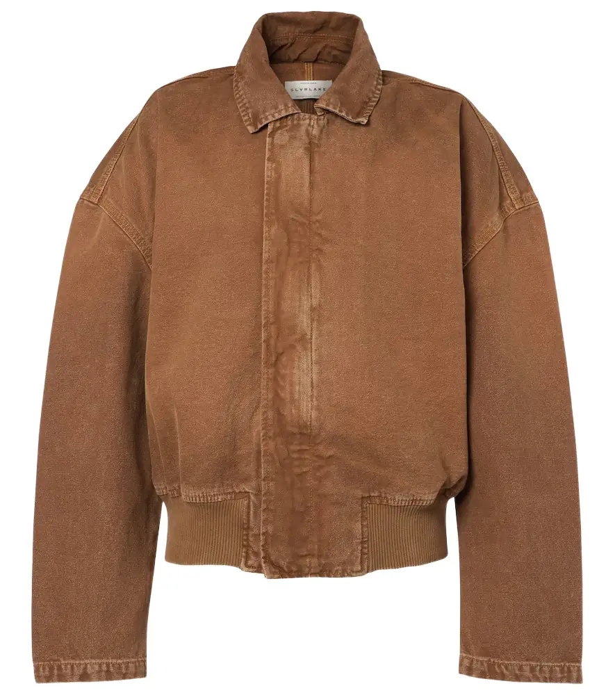 Slvrlake Harlem cotton canvas bomber jacket