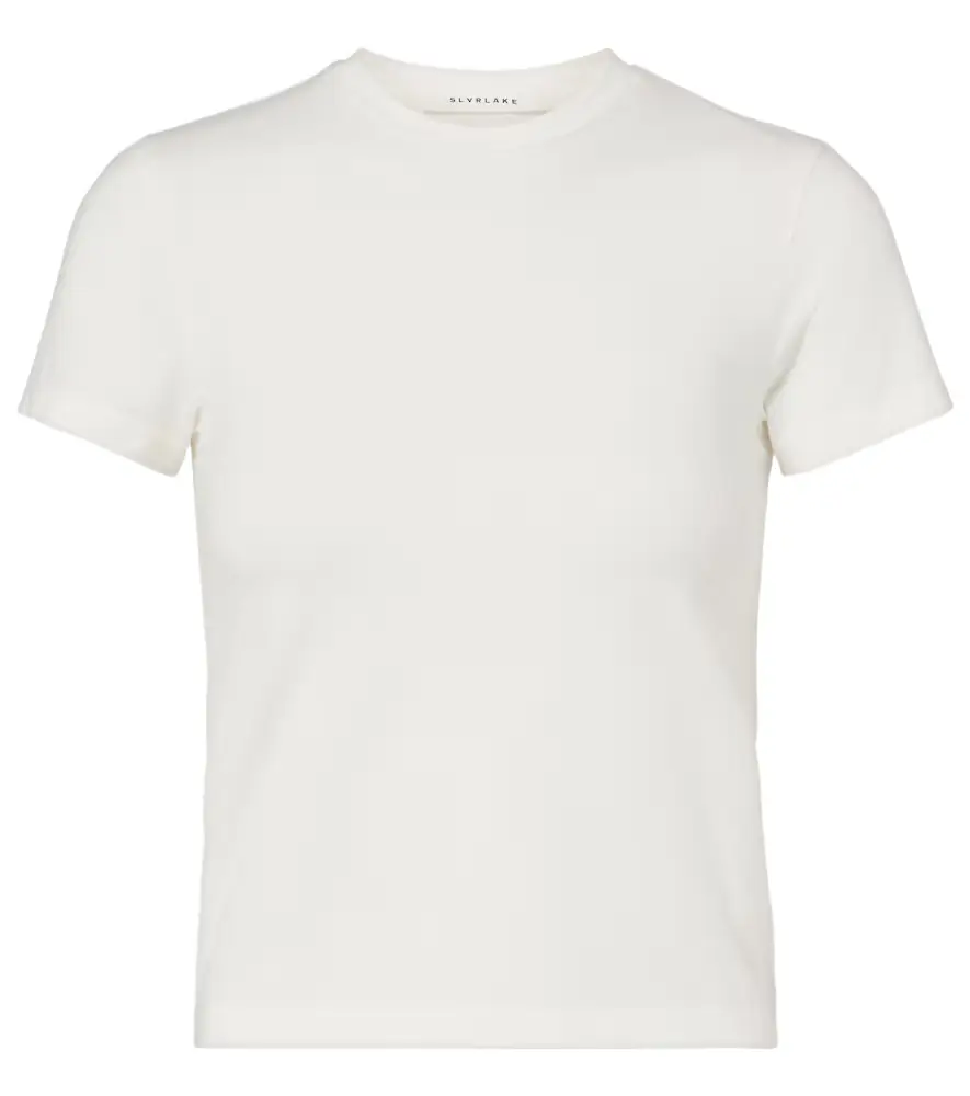 Slvrlake Fitted cotton-blend T-shirt