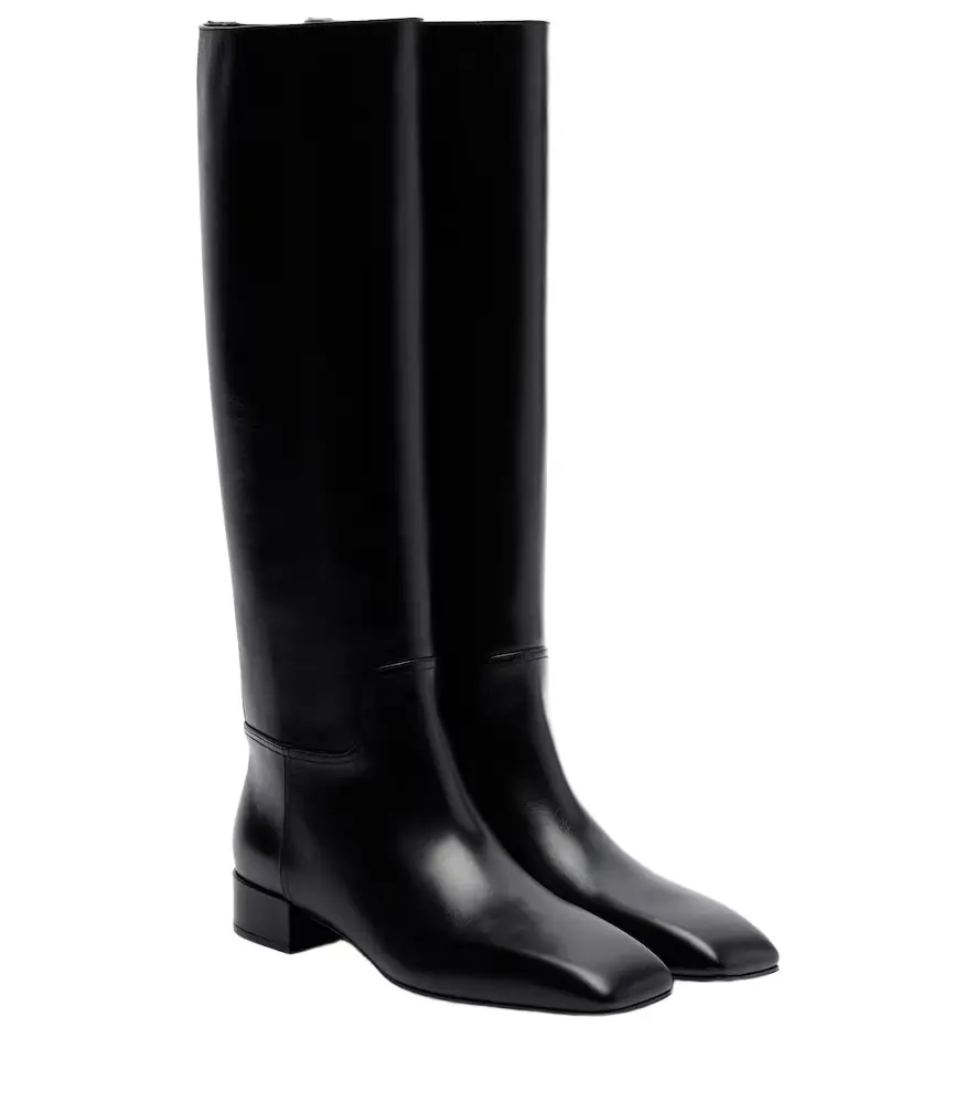 Christen Classic Square leather knee-high boots