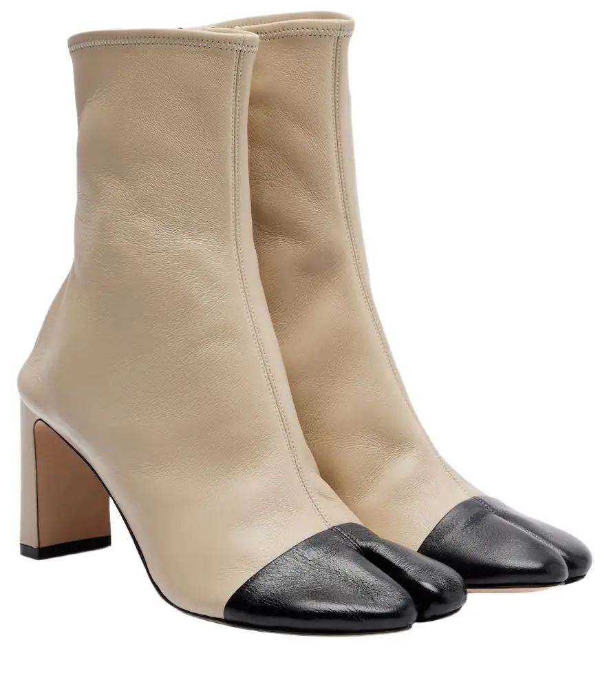 Christen Tabi 75 leather ankle boots