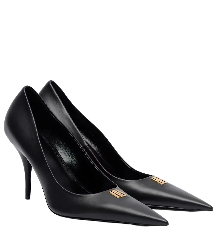 Balenciaga Avenue BB Editor 90 leather pumps