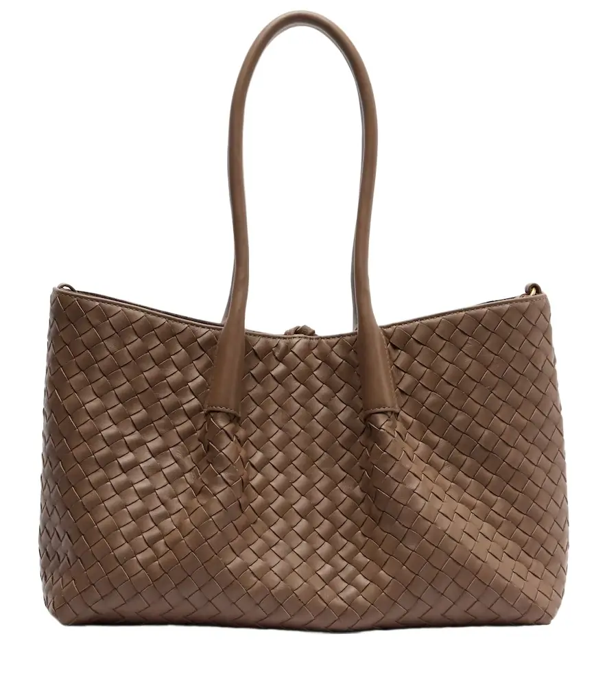 Bottega Veneta Pinacoteca Intrecciato leather tote bag