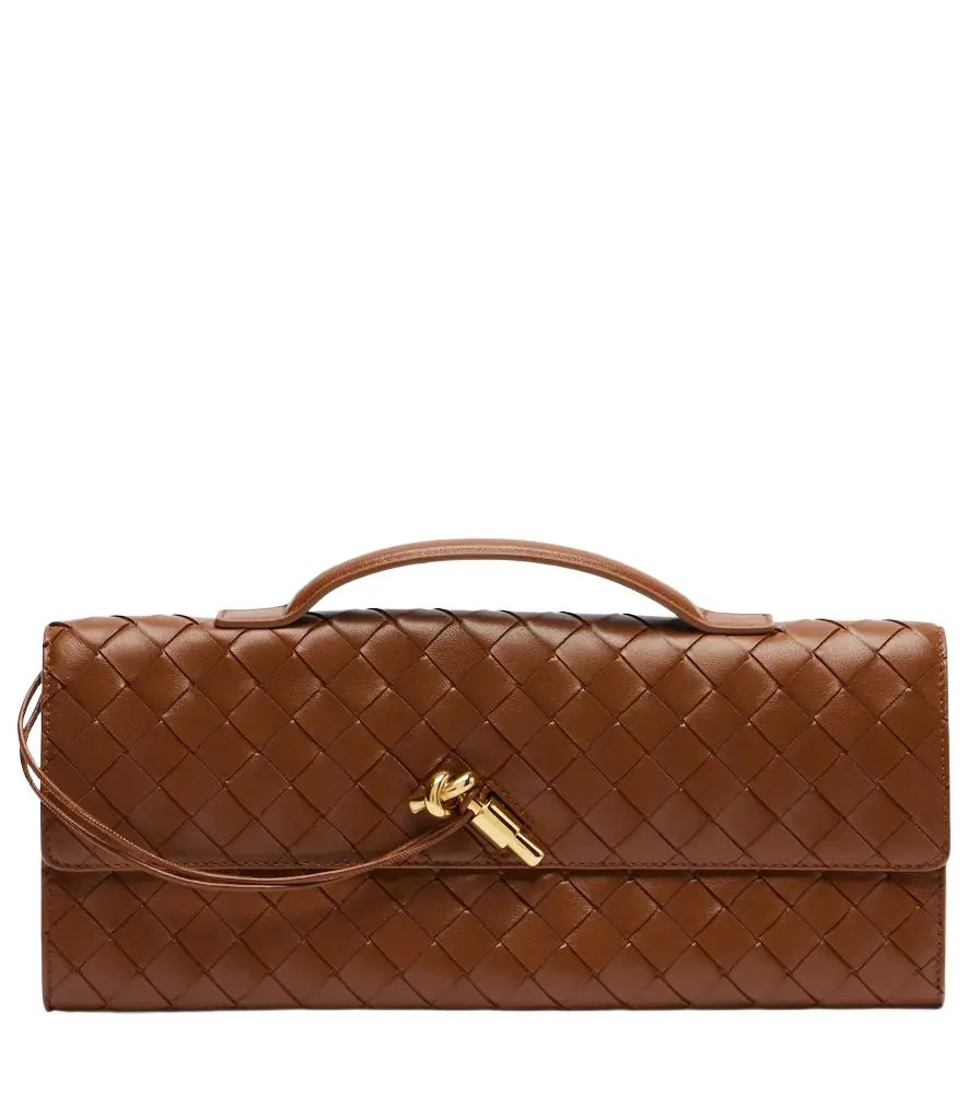Bottega Veneta Intrecciato leather clutch