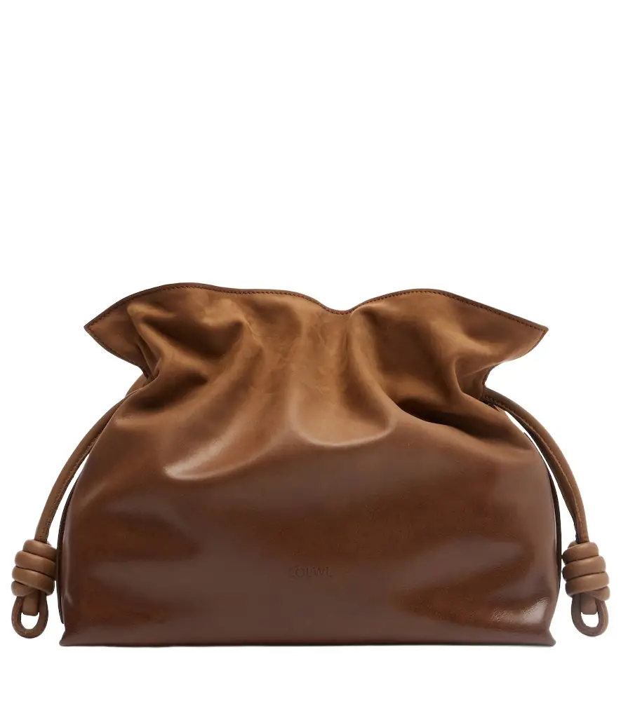 Loewe Flamenco Medium suede clutch