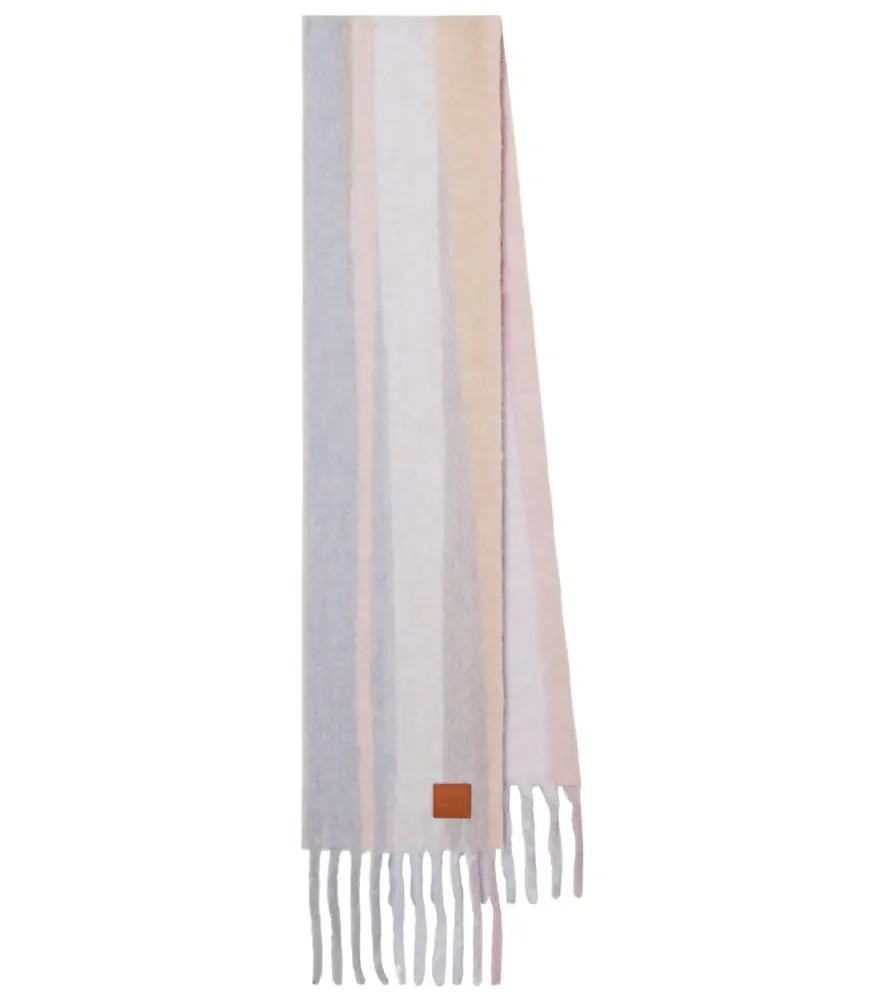 Loewe Striped alpaca and wool-blend scarf