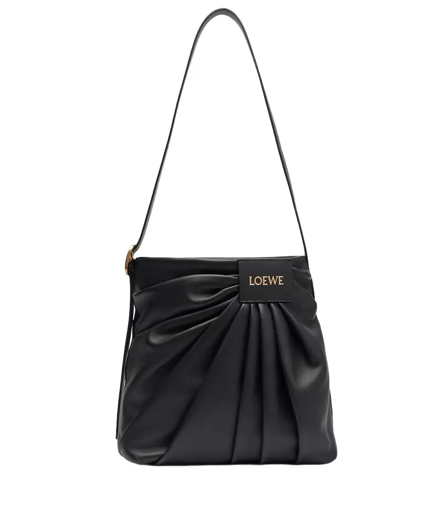 Loewe Draped leather tote bag