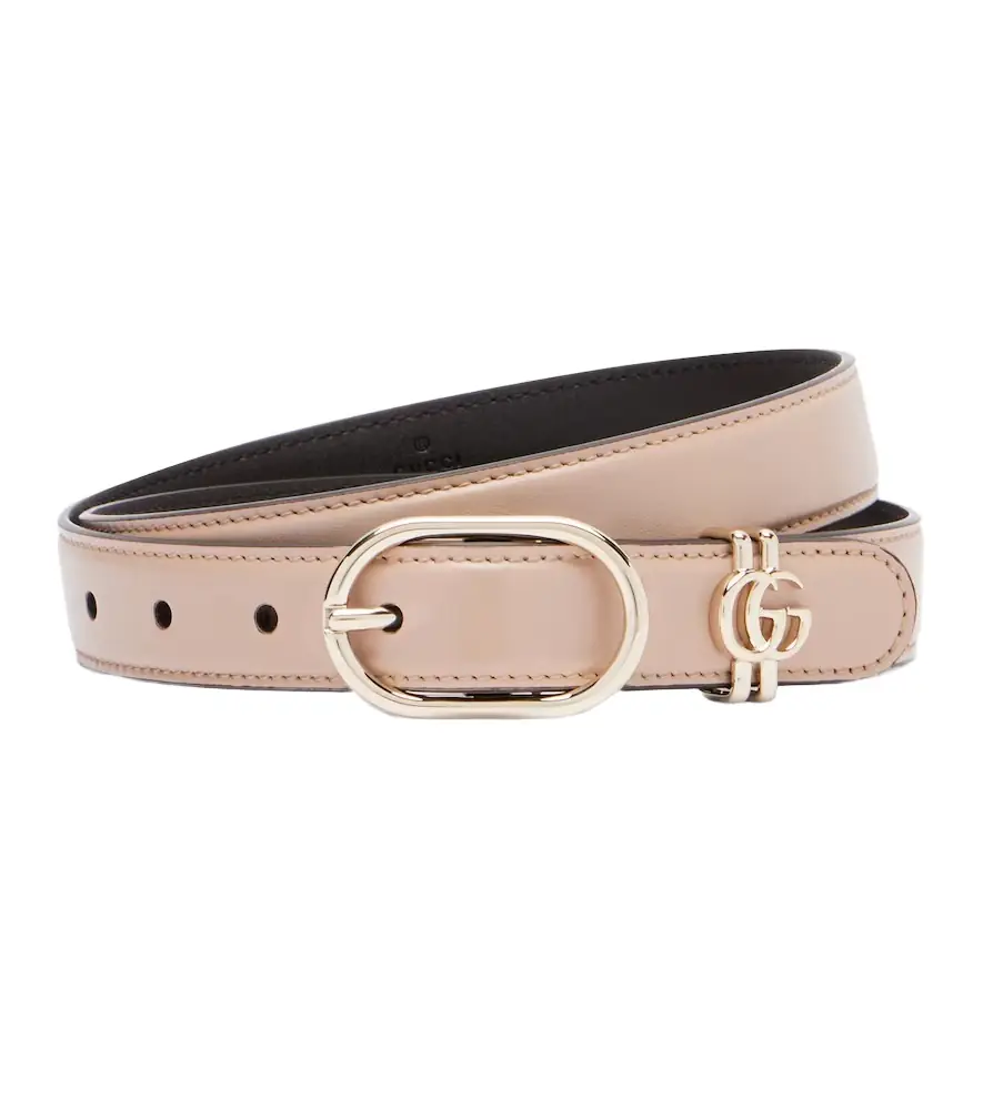 Gucci Double G leather belt