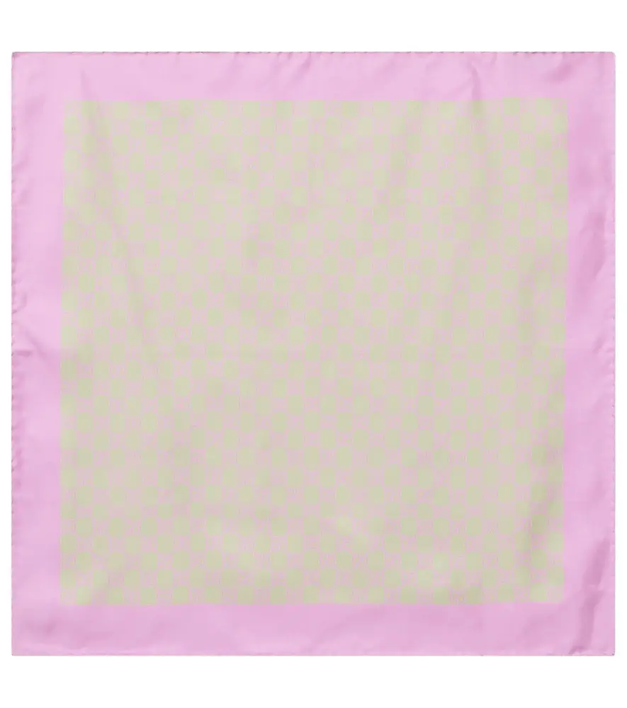 Gucci GG silk twill scarf