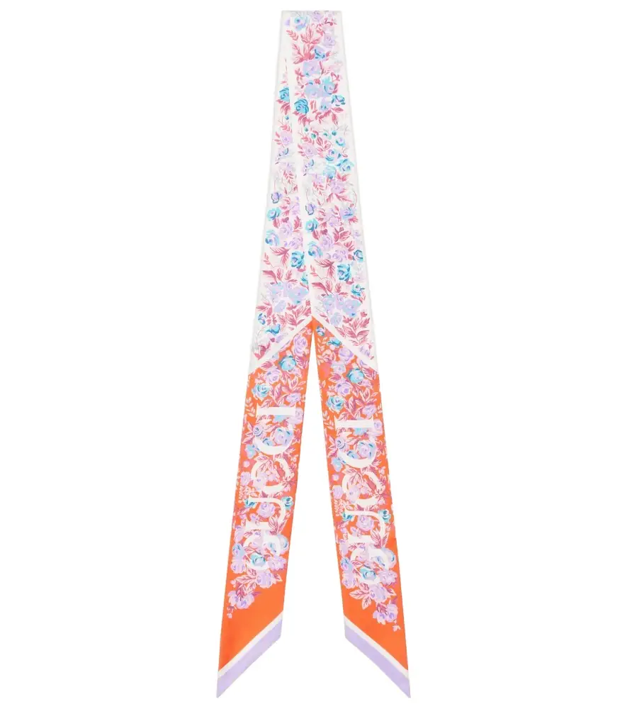 Gucci Printed silk twill scarf