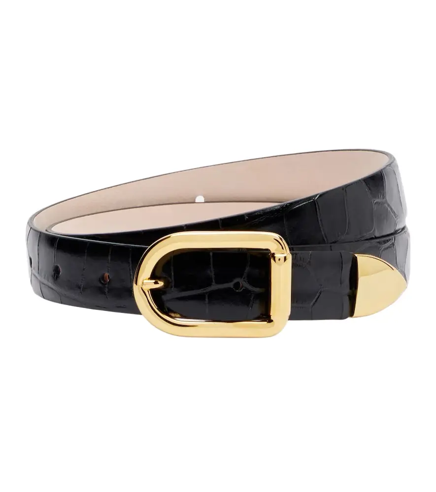 Dehanche Déhanche Mija croc-effect leather belt