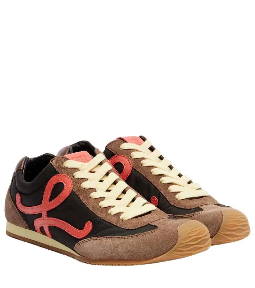Loewe Ballet Runner 2.0 suede-trimmed sneakers