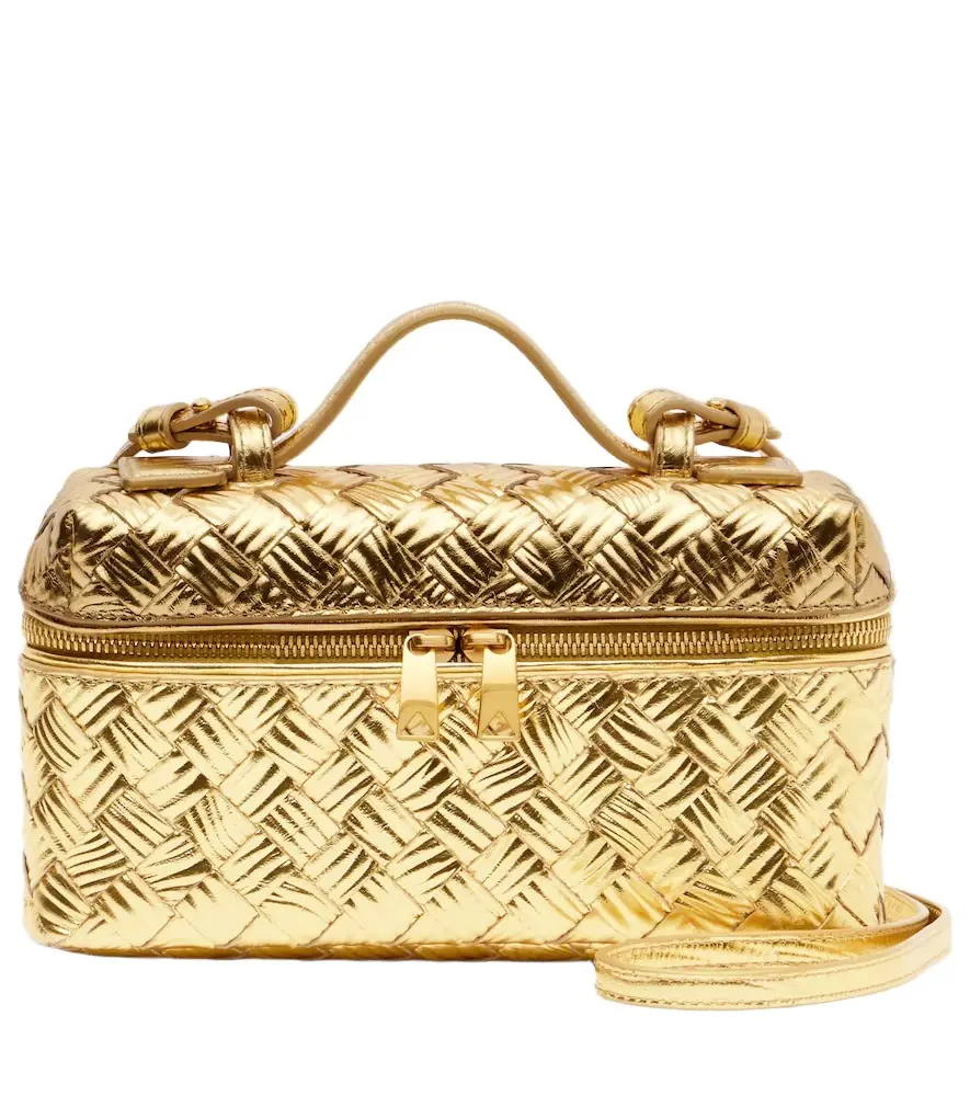 Bottega Veneta Bang Bang metallic leather vanity bag