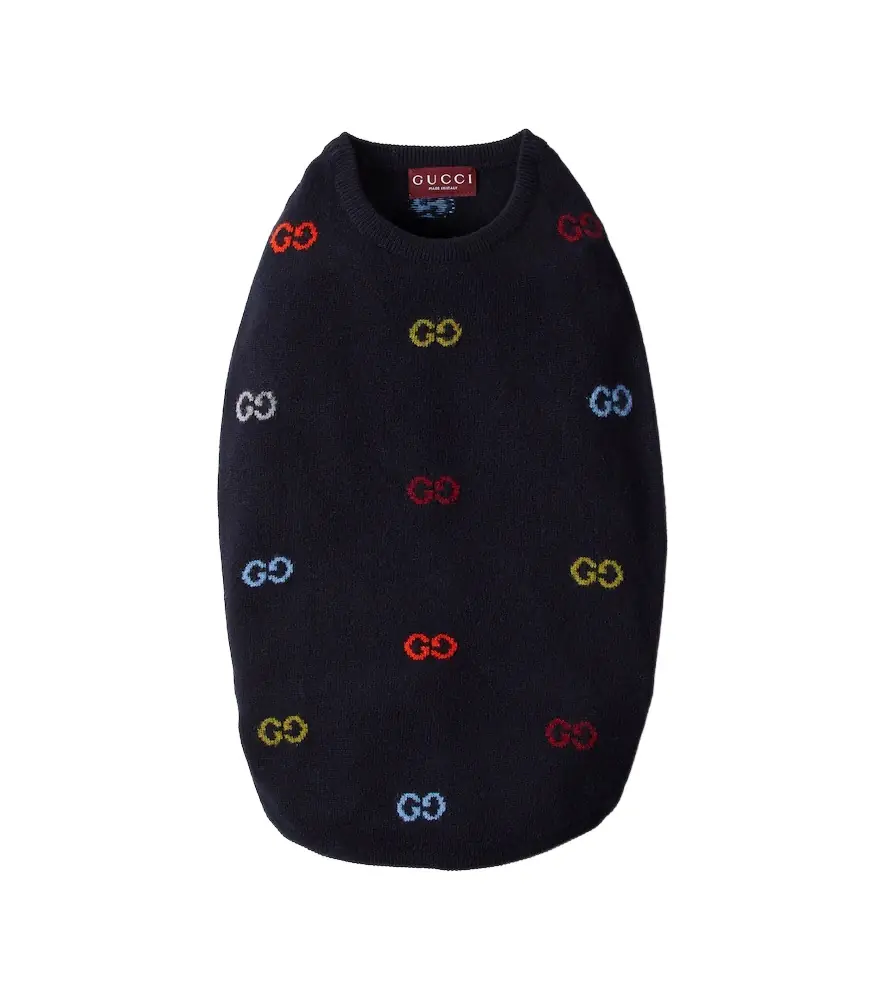Gucci GG wool dog sweater