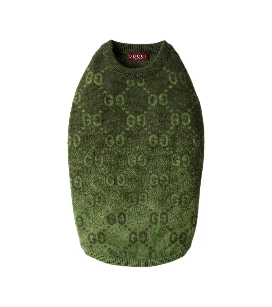 Gucci GG wool jacquard dog sweater