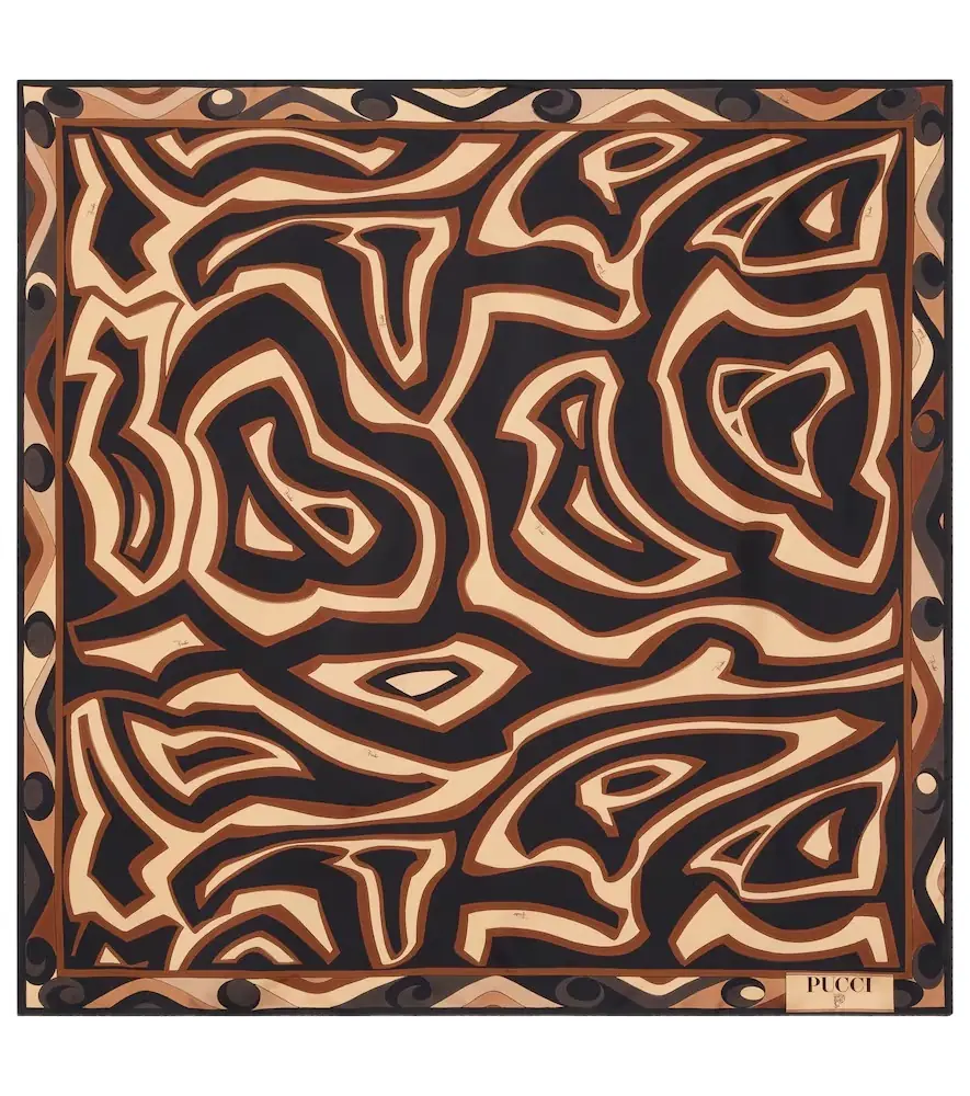 Pucci Labirinto silk twill scarf