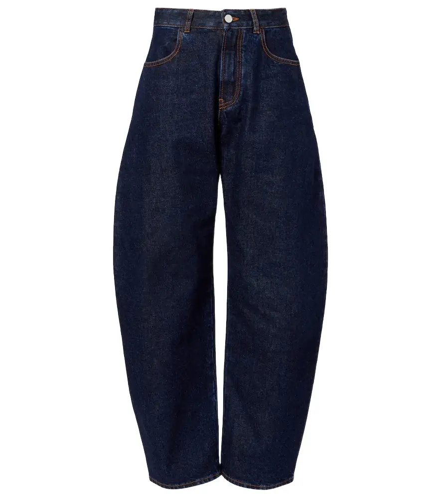Alaia Alaïa Mid-rise barrel-leg jeans