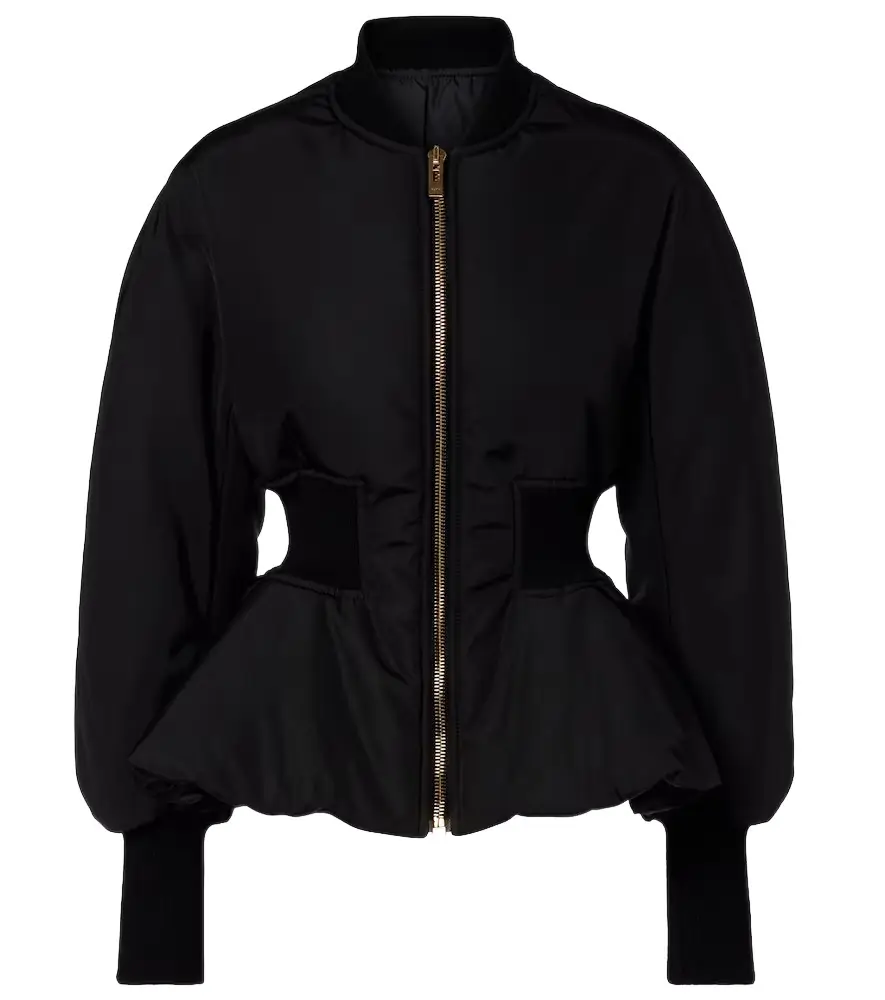 Alaia Alaïa Peplum bomber jacket