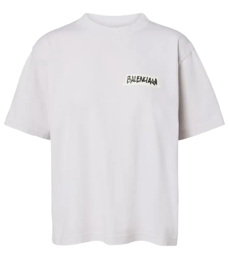 Balenciaga Logo cotton jersey T-shirt