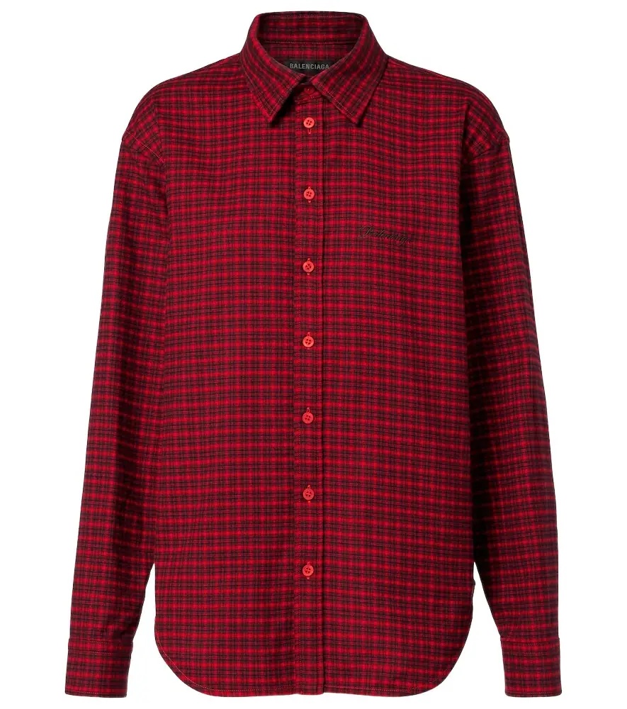 Balenciaga Checked cotton shirt