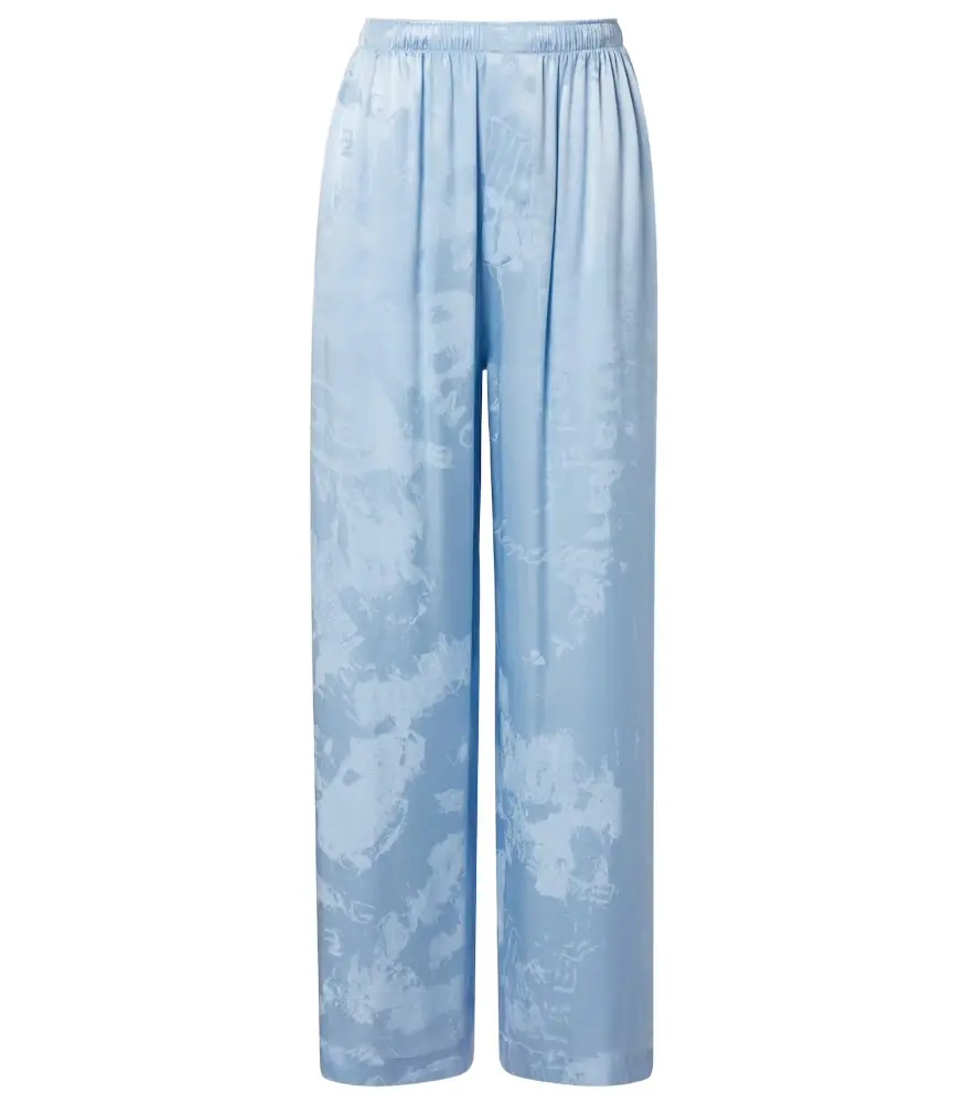 Balenciaga Silk satin wide-leg pants