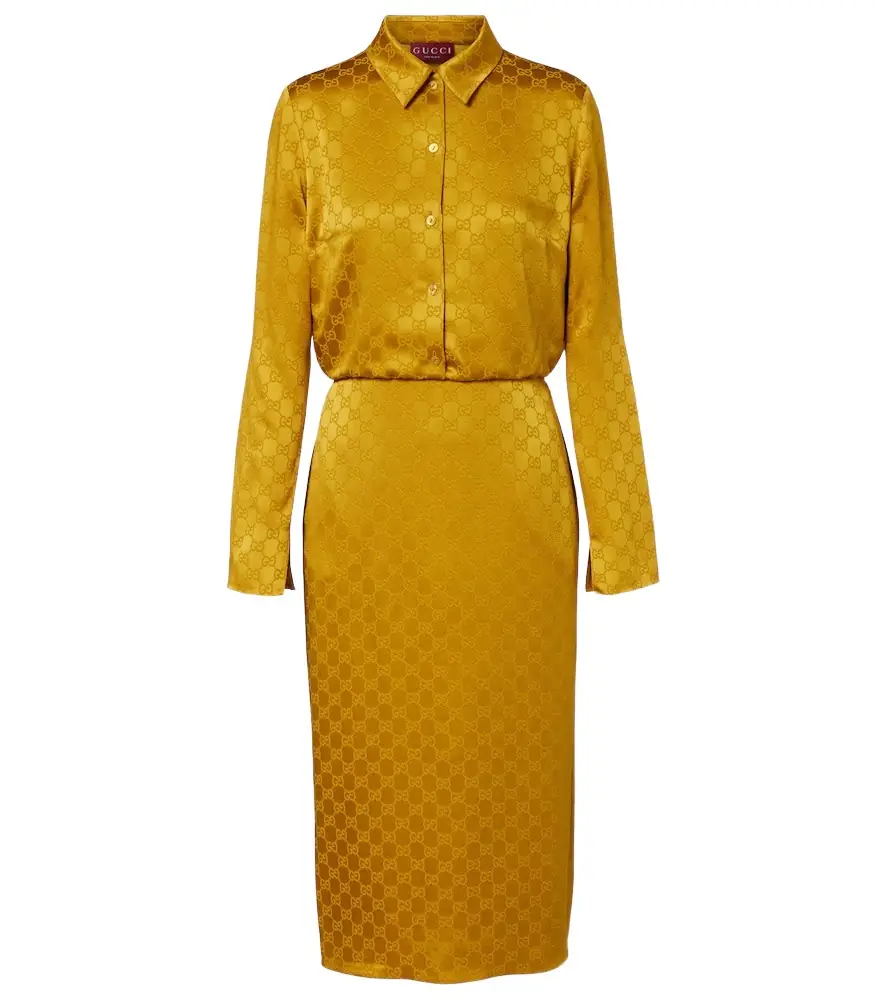 Gucci GG jacquard shirt dress