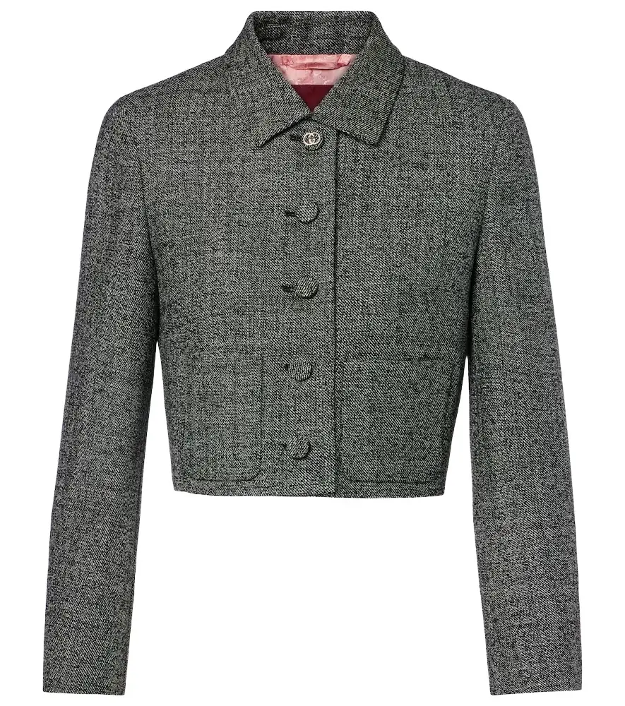 Gucci Cropped wool jacket