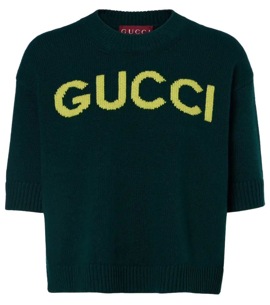 Gucci Logo wool top