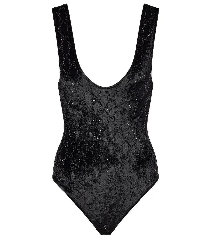 Gucci GG embellished chenille bodysuit