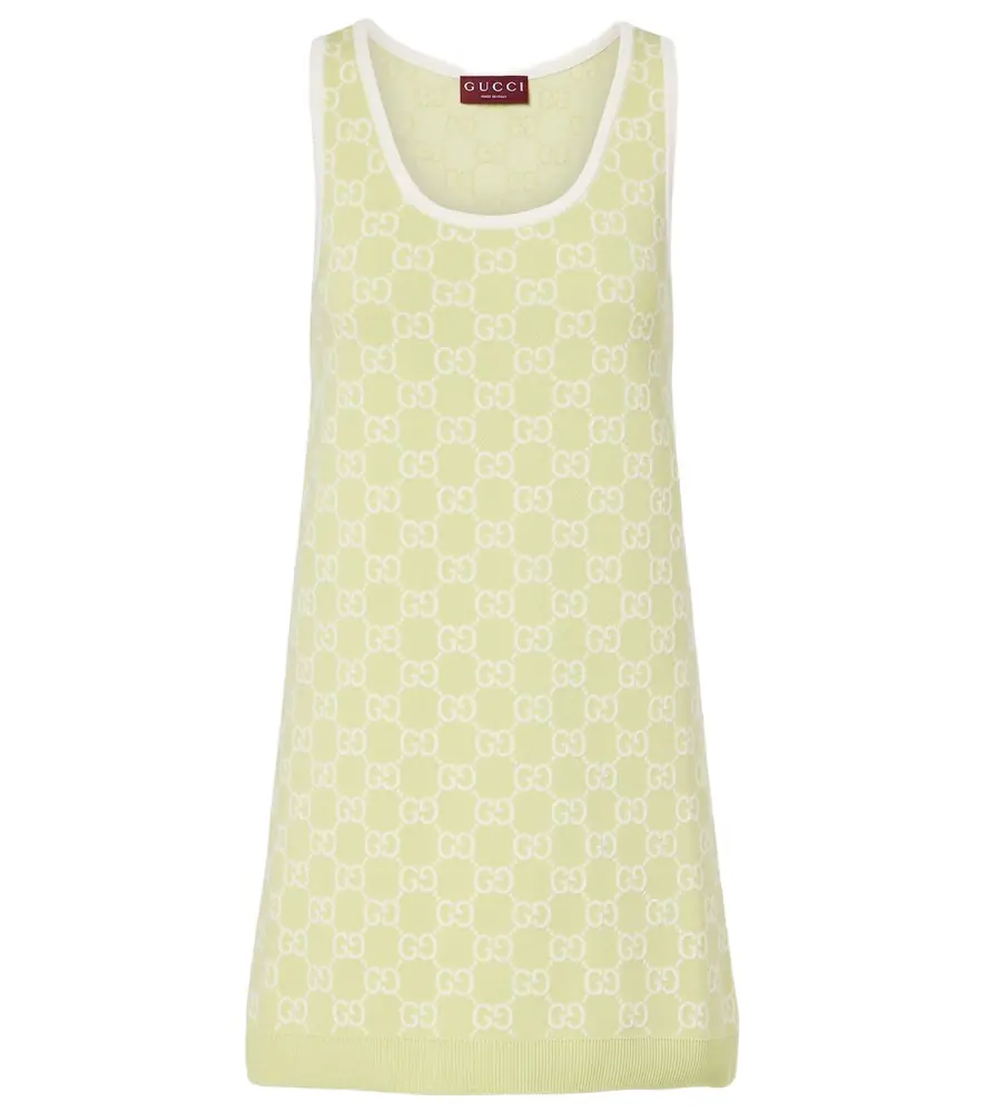Gucci GG cotton jacquard minidress