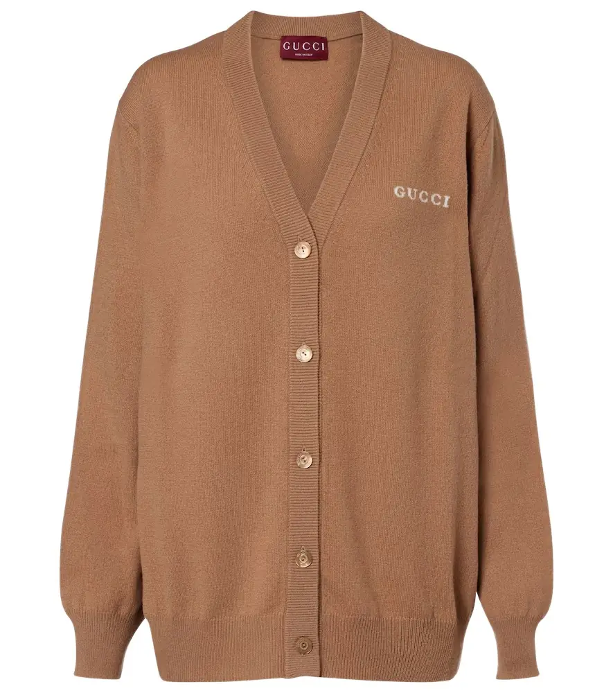 Gucci Logo cashmere cardigan