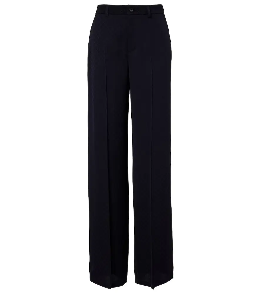 Gucci GG mid-rise wide-leg pants