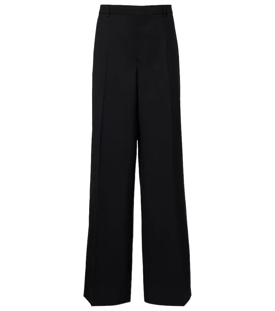 Gucci High-rise wool straight pants