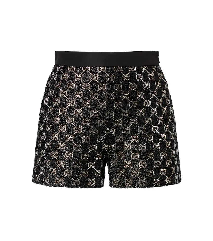 Gucci GG embellished high-rise shorts