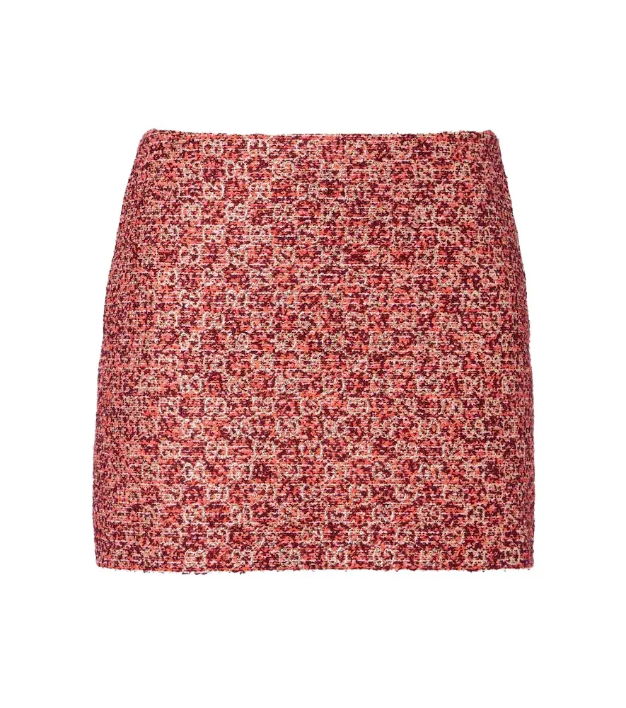 Gucci GG lamé tweed miniskirt